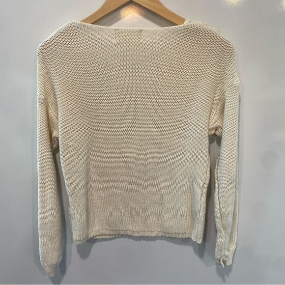 Ruby Moon cream classic knit pull over cardigan size medium - Picture 4 of 6